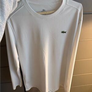 Lacoste White Crew Neck Shirt